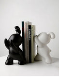 1 pair desk organizer Creative Rabbit Bookend Ceramic Ornament Desktop book holder Cute Gift simple nordic style book organizer