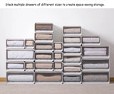 Organization Storage Clothing Closet Organizer System Containers Transparent Storage Box With Compartments