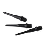 100PCS Durable Soft Tip Points Needle Replacement Set For Electronic Dart Black Wear-resistant Durable Soft Plastic Black Tips