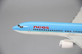1:200 Scale B737 MAX8 neos Airlines ABS Plastic Airplane Aircraft Plane Model Toy Assembly Resin for Collection