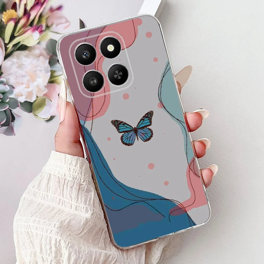 For Honor 400 Smart 5G Case LGN-NX1 Cute Cartoon Painted Cover Soft Slim Phone Case For Honor X7d HonorX7d Honor400 Smart Fundas