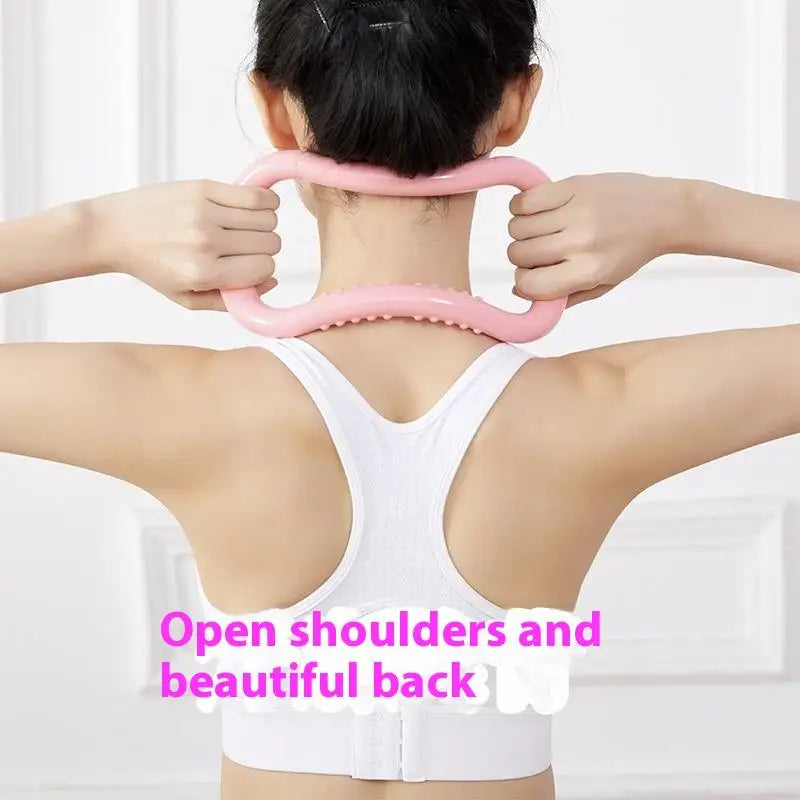Yoga Circle Pilates Stretch Ring Home Women Fitness Equipment Fascia Massage Body Workout Exercise Resistance Support Tool