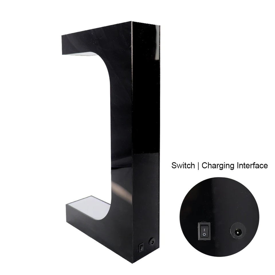 LED Floating Shoe Rack 360 Degree Auto Rotate Display Stand Shoes Shop Sample Showcase Shoes Rack Sneaker Storage