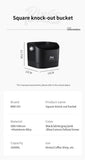 Bincoo Coffee Knock Box Espresso Grounds Container Dump Bin Bucket Anti Slip Powder Beveled Residue Home Cafe Bar Barista Tools