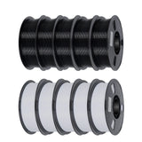 PLA Filament 1.75mm 5kg 10kg 3D Printer Filament Standard 1kg/roll Plastic Spool PLA Black Mix Color Print Material Free Shippin