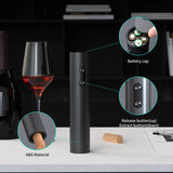 Electric Wine Opener Set Automatic Corkscrew with Aerator Pourer and Foil Cutter for Kitchen Bar Party Gifts