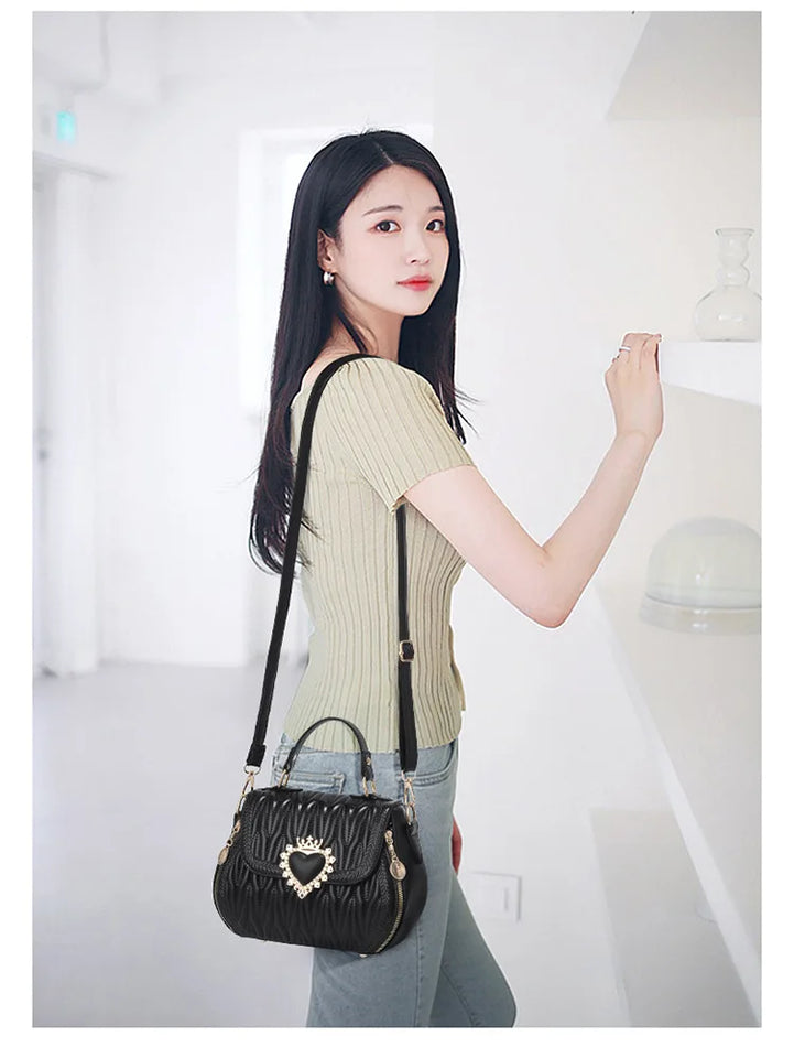 Women's Bag Fashion Lock Shoulder Square Women Handbags Casual Simple Handheld Diagonal Straddle Bag Shopping Messenger Bag