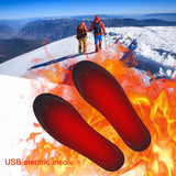 USB Heated Shoe Insoles Electric Foot Unisex Warming Pad Feet Warmer Sock Mat Winter Outdoor Sports Heating Insole Winter Warm