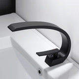 Brass Core Modern Bathroom Sink Faucet Single Handle Deck Mounted Wash Basin Water Tap Hot And Cold Water Mixer