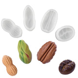 Single-Cell Coffee Beans Peanuts Pecan Pistachios Design Silicone Chocolate Mold Mousse Cake Mould Kitchen Dessert Baking Tools