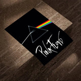 P-Pink-k F-Floyd Band Poster Self-adhesive Art Waterproof Paper Sticker Coffee House Bar Room