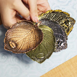 Leaf Tea Coasters Non-slip and Heat Insulation Hot Pads Waterproof Slip Resistant Cup Pad Table Protector Kitchen Tableware Set
