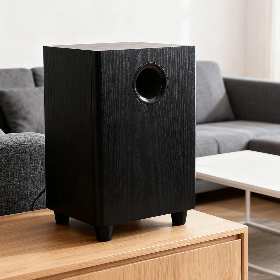 Home Theater Subwoofer 100W Home Subwoofer 6.5 Inch Independent Passive Subwoofer Speaker Plug and Play for Home Theater Party