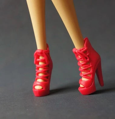 Doll toy accessories shoes high heels black shoes for your BB dolls BBIA31