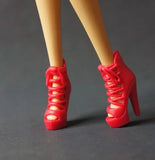 Doll toy accessories shoes high heels black shoes for your BB dolls BBIA31