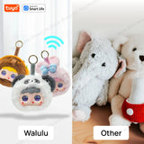 Rabbit: AI Plush Robot w/LED Eyes&Voice Control,Interactive Smart Toy USB Rechargeable Companion for Kids Gifts/Smart Home-Pink
