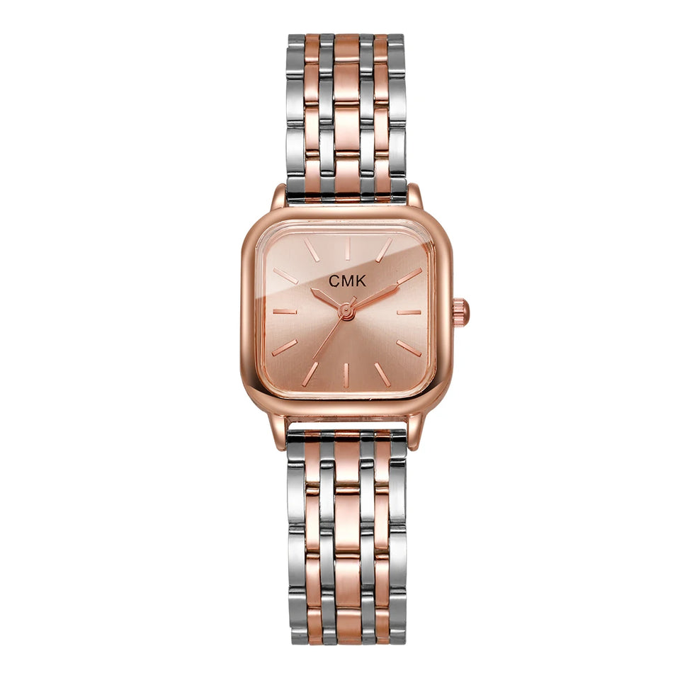 Fashion Square Women Watches Simple Ladies Quartz Wristwatch Reloj Mujer（Without Box）