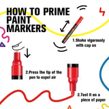 12/18/24 Vibrant Acrylic Marker Set, Medium Tip (2-3mm) Suitable for Rock Painting, Black Paper, and Skateboard Decoration