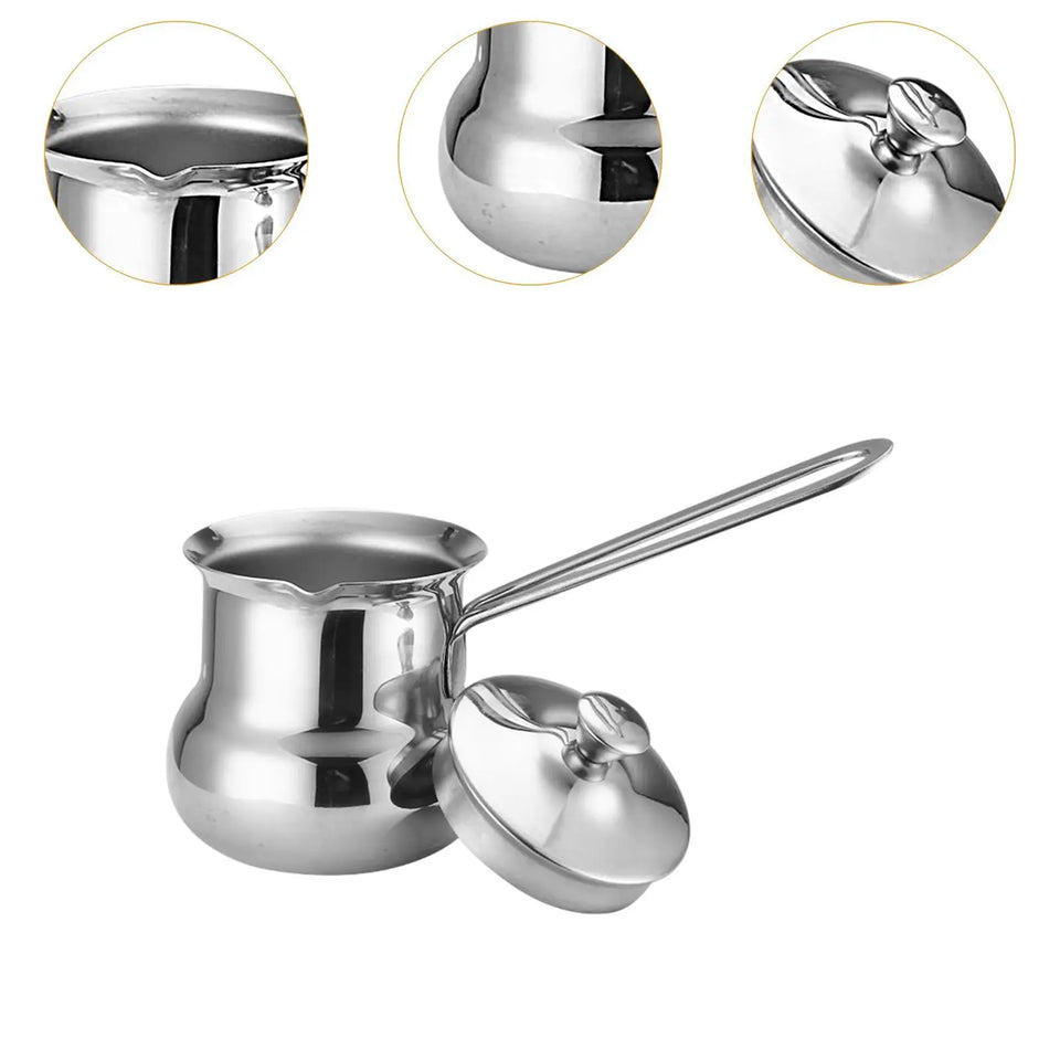 Turkish Coffee Pot Comfortable Grip Coffee Maker for Home Cafe Outdoor