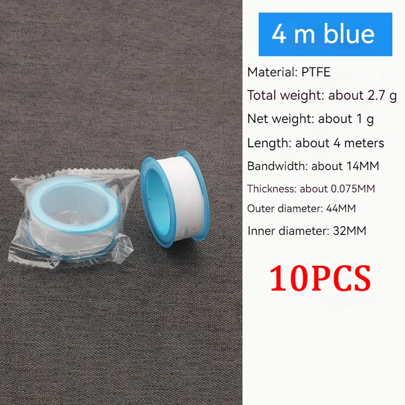 10 PCS Seal Tape Thread Seal Waterproof Leak Tape Duct Tape Plumbing Fitting Oil-Free Repair Tool Adhesives Sealants