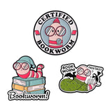 2-6pcs/set Hobby Collection Enamel Pins Reading Book Iced Coffee Knit Brooch Hiking Badges Music Korean Girls Band Jewelry