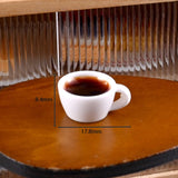 6pcs/ Set 1:12 Kitchen Toy Decoration Miniature Resin Coffee Cup Model Simulates Food And Beverage Home Tableware Decoration