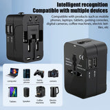 Universal Travel Adapter EU UK US AU AC Power Charger Adapter Global Conversion Plug Dual USB PD Port Travel Conversion Socket