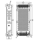 A-200AF-5 Chuanglian 5V40A 200W Power Supply For Large Commercial LED Video Display
