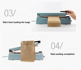 StoBag 50pcs 250g Coffee Beans Packaging Bag with Valve Aluminum Foil Heat Sealing for Powder Tea Nuts Storage Reusable Pouch