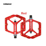 TANKE MTB Pedals Lightweight Aluminum Alloy Non-slip Bicycle Pedal (10 Non-Slip Pins/Side)with Grease&Bearing Bike pedal TP-50