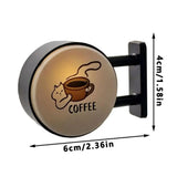 Coffee Corner Creative Atmosphere Light Sign Creative Magnetic Fridge Stickers Convenience Store Coffee Shop Glowing Decoration