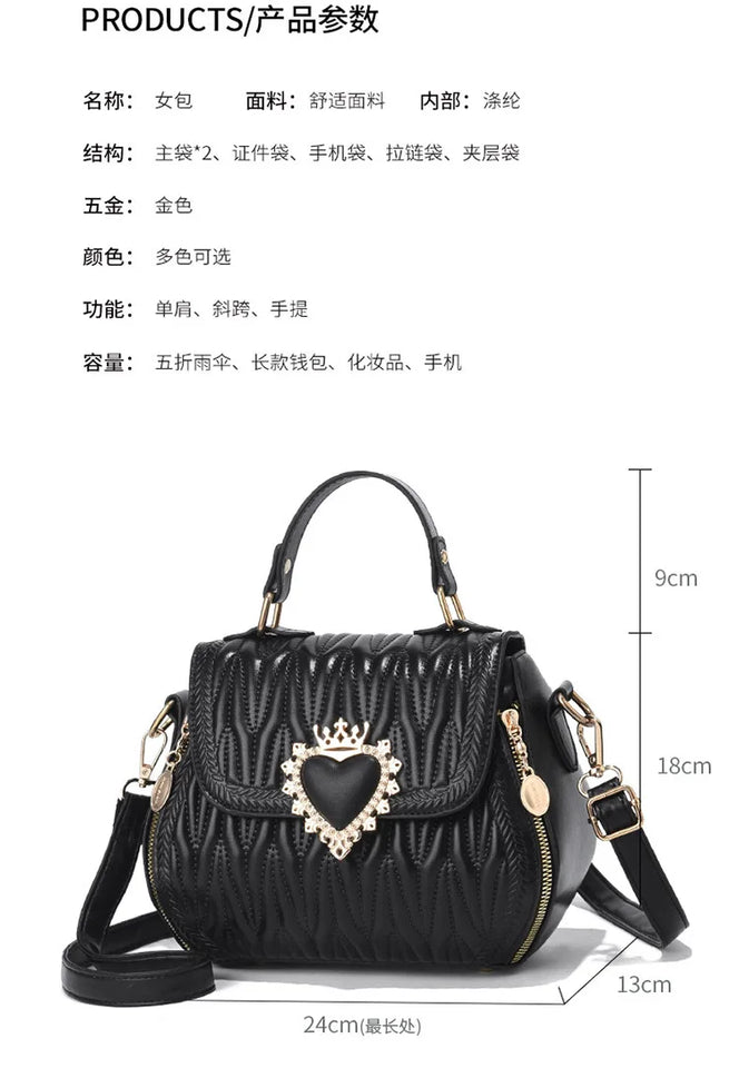Women's Bag Fashion Lock Shoulder Square Women Handbags Casual Simple Handheld Diagonal Straddle Bag Shopping Messenger Bag