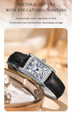 Sanda 1116 New Fashion Elegant Women's Analog Quartz Watch, Rectangle Dial, Water Resistant Business Wristwatch