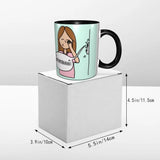 Pink Doctor Nurse Coffee Mugs DIY Customized Enfermera En Apuros Ceramic Milk Tea Mug Cup