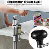 SucceBuy Manual Can Opener Commercial Table Opener with Base Heavy Duty Can Opener Adjustable Height Opener For Cans