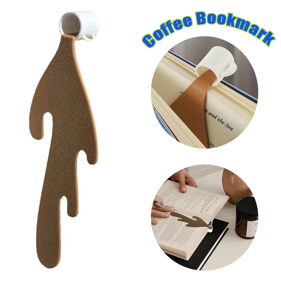 Spilled Coffee Bookmark Graduation Funny Coffee Cup Bookmarks Graduates Book Lovers Gifts Coffee Mug Bookmarks Book Accessories