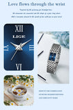 LIGE new 2025 women's watch quartz stainless steel strap women watches luxury casual waterproof retro fashion ladies watch reloj