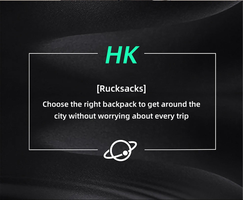 HK Men's Fashion 15.6" Laptop Backpack Waterproof Work Backpacks Teenage Student Charging Travel Shoulder Bag Women's Backpack