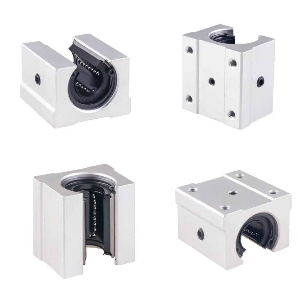 2PCS Linear Guide Rails SBR12 SBR16 SBR20 SBR25 200-2200mm+4PCS UU  Bearing Blocks  for DIY Mills CNC Part - Ship from USA