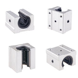 2PCS Linear Guide Rails SBR12 SBR16 SBR20 SBR25 200-2200mm+4PCS UU  Bearing Blocks  for DIY Mills CNC Part - Ship from USA