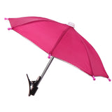 Motorcycle Mobile Phone Holder Sunshade Umbrella Waterproof Small Helmet Sunscreen Phone Stand Bracket Protect Phone From Rain