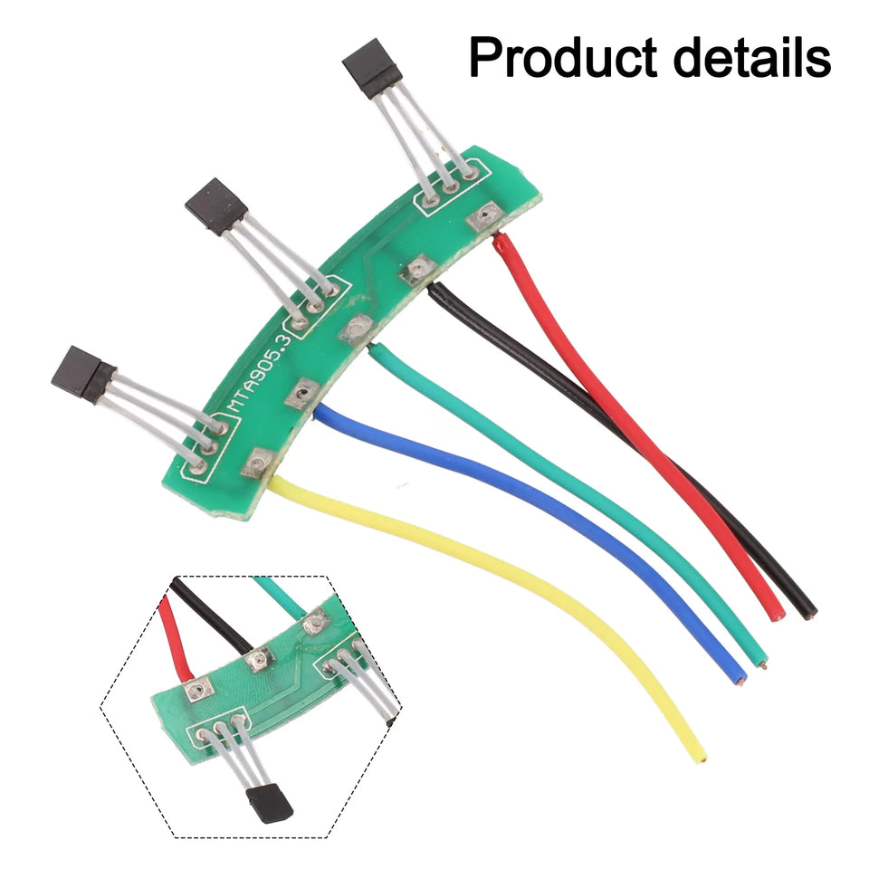 Electric Bike Motor Hall Sensor Kit - 1pc 3144/3413 Hall Part With PCB Board & Cable For 2-Wheel Electric Vehicles