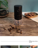 Portable Electric Coffee Grinder with USB Charging Adjustable Ceramic Grinding Core Long Endurance for Outdoor Travel