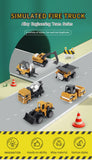 6pcs/set Alloy Engineering Truck Toy Car Classic Construction Model Vehicle Loader Tractor Excavator Toys for Boys Gifts