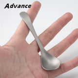 Small Size Titanium Alloy Spoon Outdoor Camping Coffee Mixing Spoon