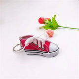 3D Canvas Sneaker Tennis Shoe Keychain Blue Pink Black White Sports Shoes Keyring Bag Ornaments Car Trinket Keyring Accessories