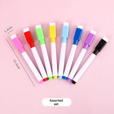 100/5Pcs Dry Erase Whiteboard Markers Set, Washable Pens with Magnetic Eraser for Office Whiteboards & Art Supplies