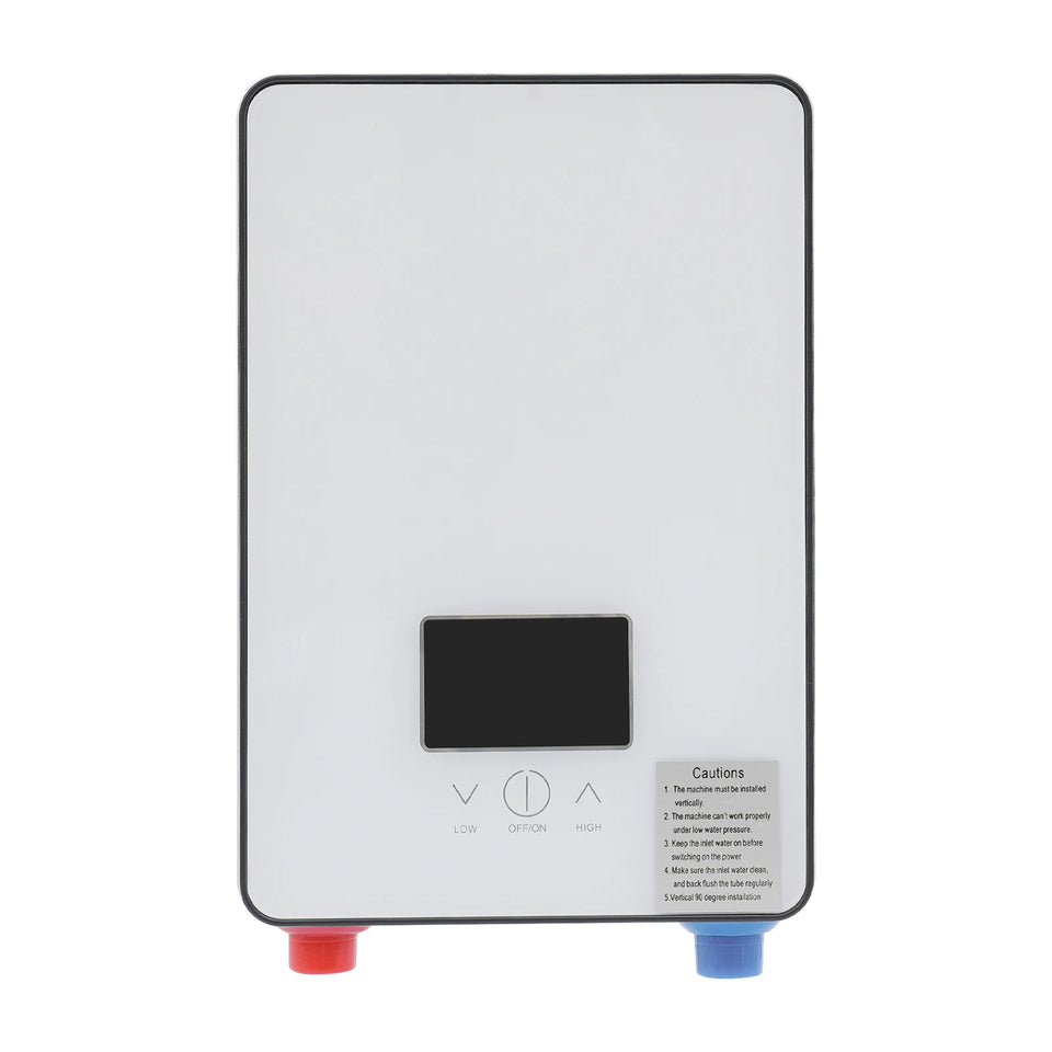 4500W 110V Water Heater, Touch Screen Electric Water Heater, Instantaneous Water Heater  On Demand Bath Shower