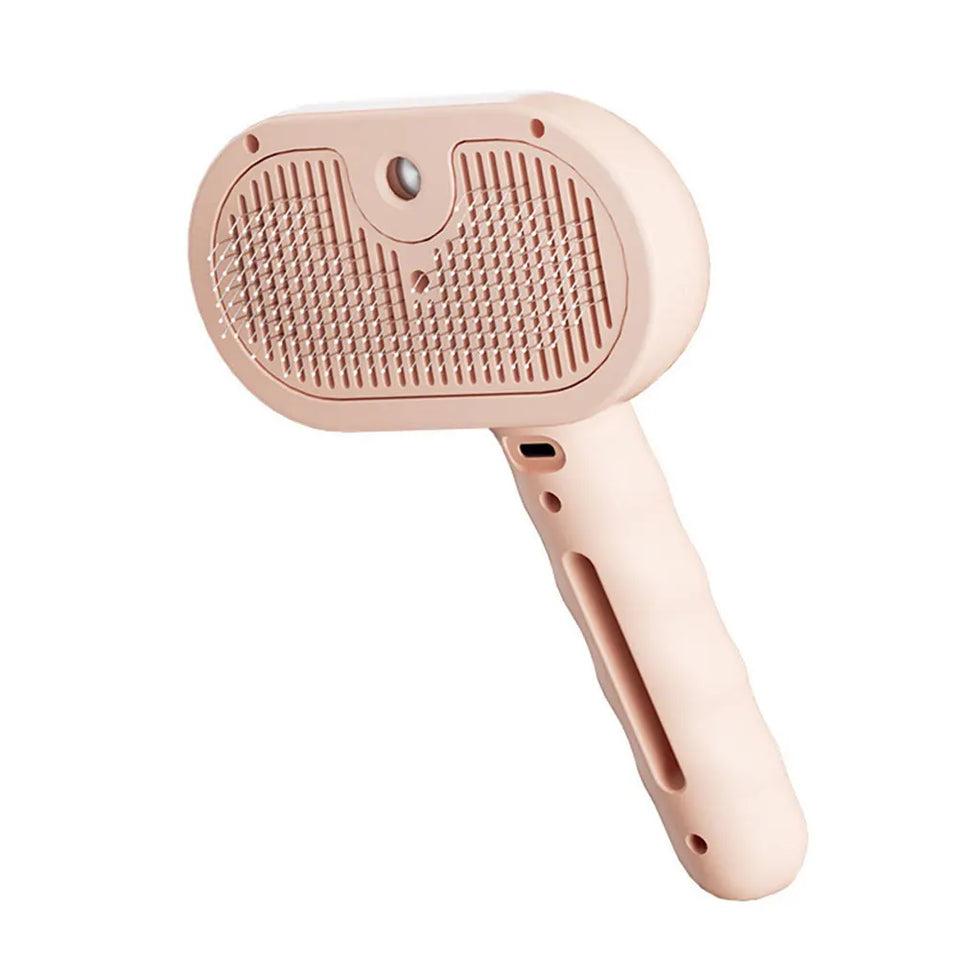 3 in 1 Cat Steam Brush Cat Grooming Brush with Release Button Cat Brush Pet Hair Cleaning Brush Comb for Cats Dogs Small Animals