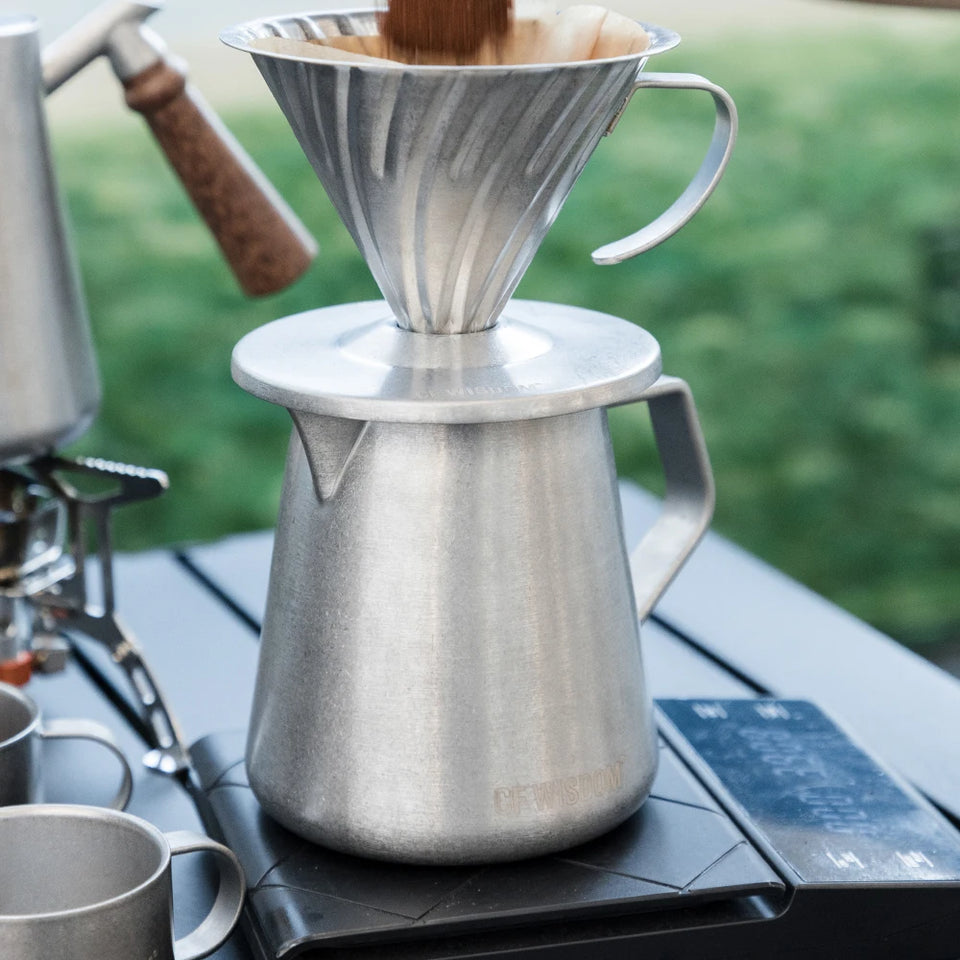 CF Wisdom Retro Style Sharing Pot，Coffee Sharing Pot, Hand Coffee Sharing Pot, Drip Coffee Pot, Home Coffee Utensils